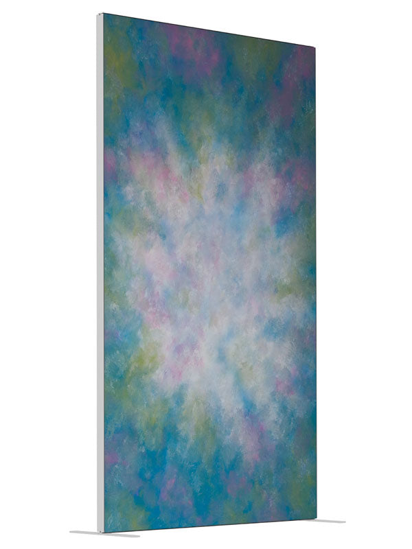 St. Kitts shown at an angled view, photography backdrop panel for Denny StudioEdge silicone edge frame, 4 ft