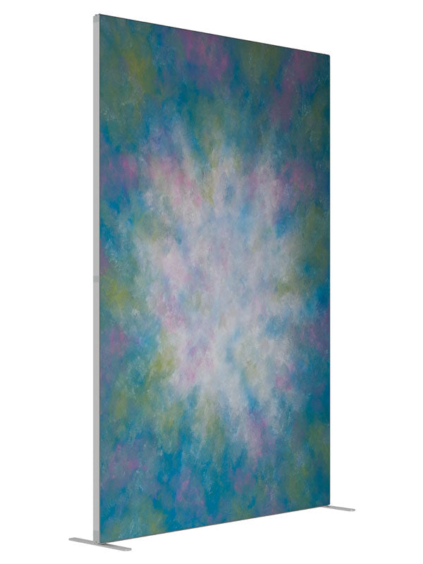 St. Kitts shown at an angled view, photography backdrop panel for Denny StudioEdge silicone edge frame, 5 ft