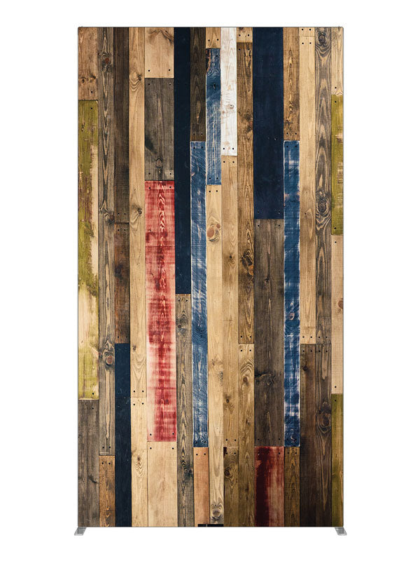 Stained Wood, photography backdrop panel for Denny StudioEdge silicone edge frame, 4 ft