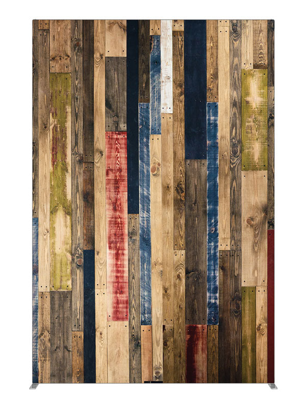 Stained Wood, photography backdrop panel for Denny StudioEdge silicone edge frame, 5 ft
