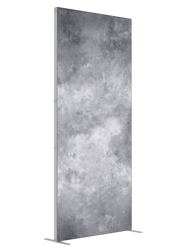 Static Vision shown at an angled view, photography backdrop panel for Denny StudioEdge silicone edge frame, 3 ft