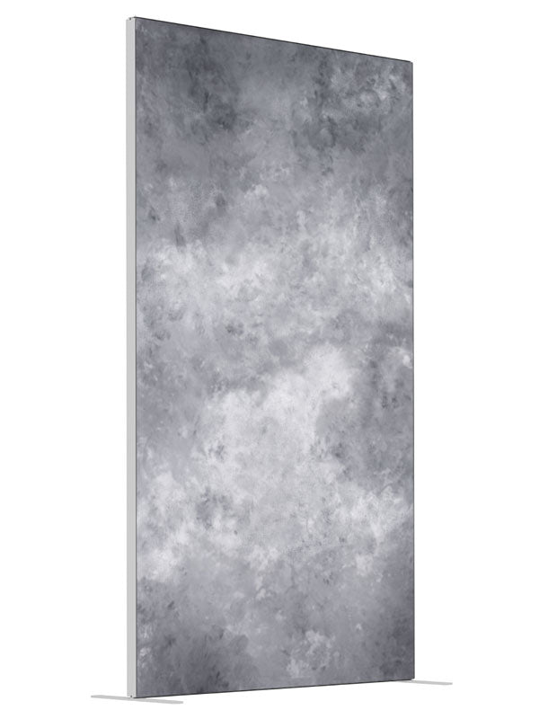 Static Vision shown at an angled view, photography backdrop panel for Denny StudioEdge silicone edge frame, 4 ft