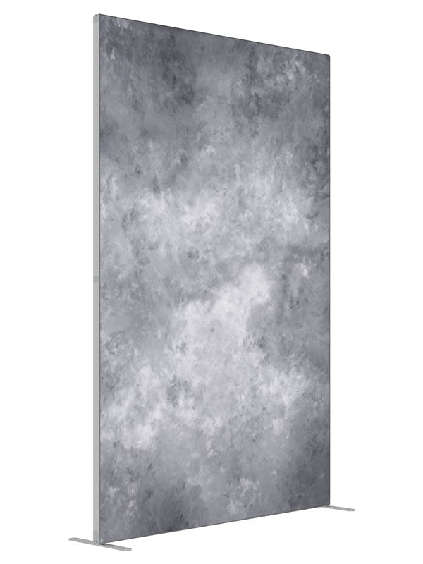 Static Vision shown at an angled view, photography backdrop panel for Denny StudioEdge silicone edge frame, 5 ft