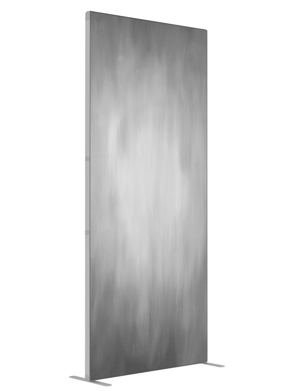 Steaming Gray shown at an angled view, photography backdrop panel for Denny StudioEdge silicone edge frame, 3 ft