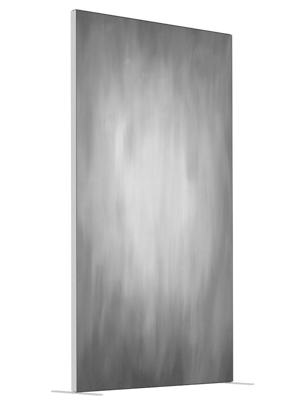 Steaming Gray shown at an angled view, photography backdrop panel for Denny StudioEdge silicone edge frame, 4 ft