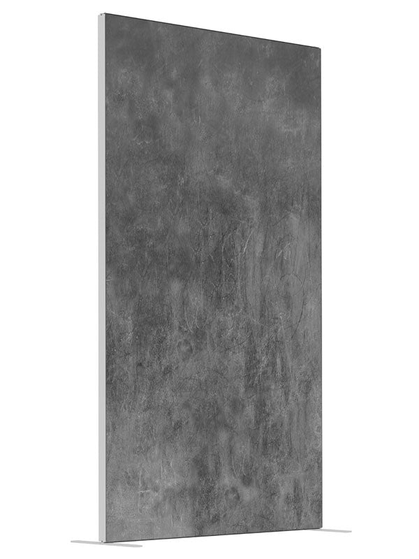 Steel Wash shown at an angled view, photography backdrop panel for Denny StudioEdge silicone edge frame, 4 ft