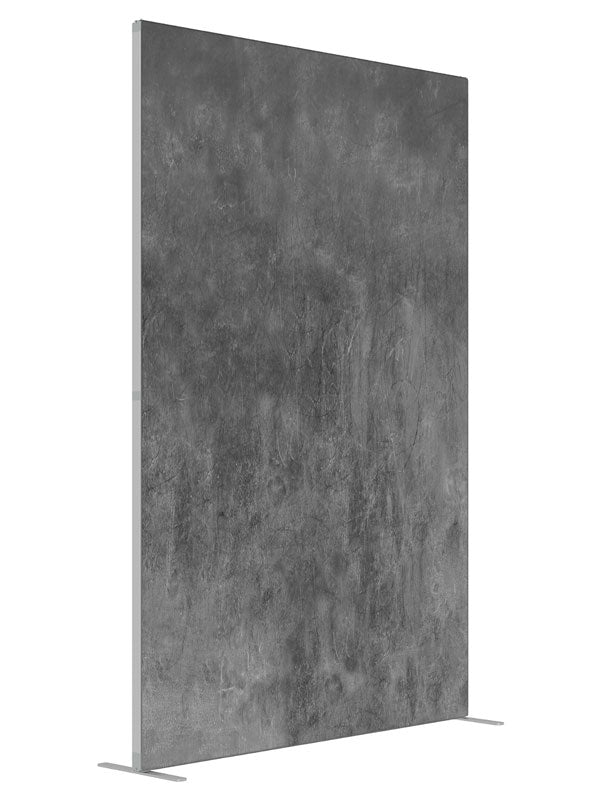 Steel Wash shown at an angled view, photography backdrop panel for Denny StudioEdge silicone edge frame, 5 ft
