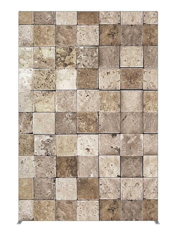 Stone Mosaic, photography backdrop panel for Denny StudioEdge silicone edge frame, 5 ft