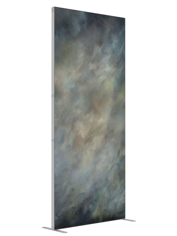 Storm Center shown at an angled view, photography backdrop panel for Denny StudioEdge silicone edge frame, 3 ft