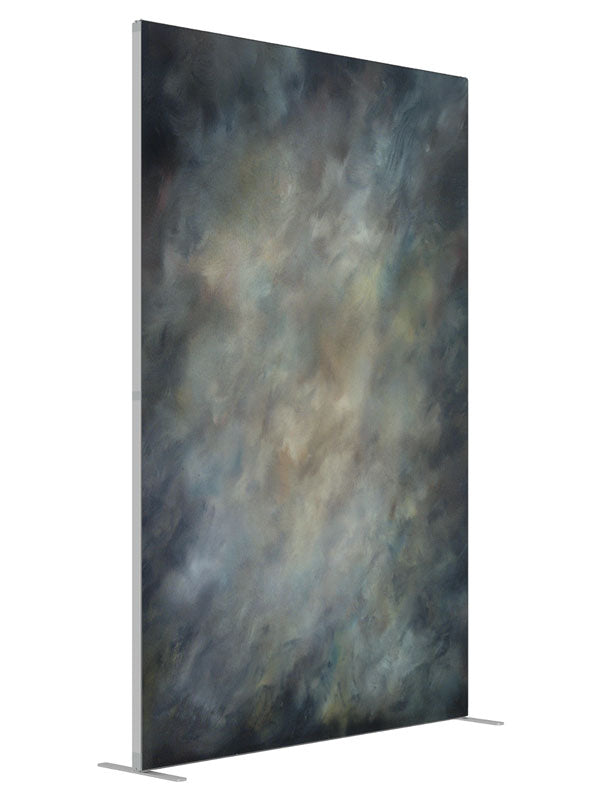 Storm Center shown at an angled view, photography backdrop panel for Denny StudioEdge silicone edge frame, 5 ft