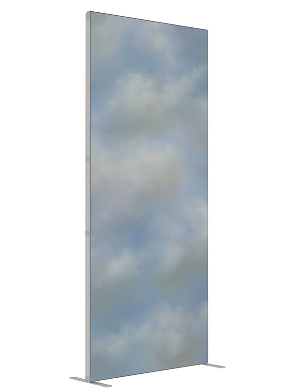 Storm Front shown at an angled view, photography backdrop panel for Denny StudioEdge silicone edge frame, 3 ft