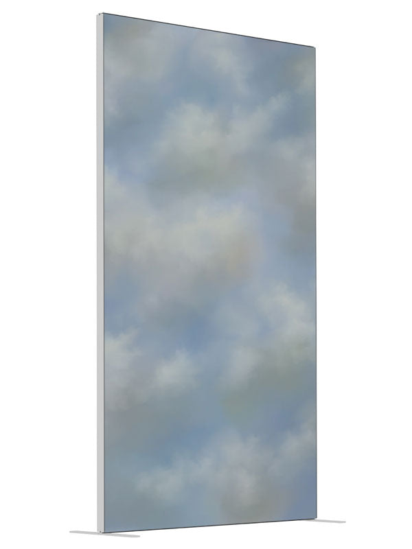 Storm Front shown at an angled view, photography backdrop panel for Denny StudioEdge silicone edge frame, 4 ft