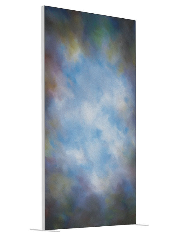 Stormsplit shown at an angled view, photography backdrop panel for Denny StudioEdge silicone edge frame, 4 ft