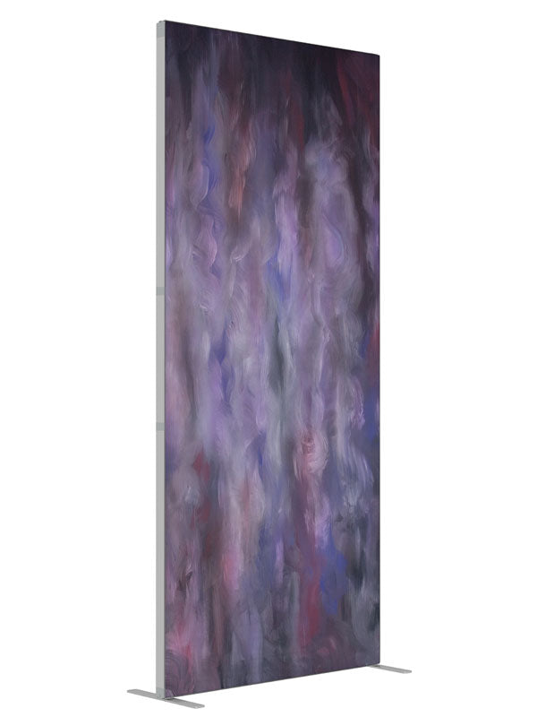 Stormy shown at an angled view, photography backdrop panel for Denny StudioEdge silicone edge frame, 3 ft