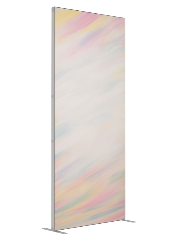 Streaking Pastel shown at an angled view, photography backdrop panel for Denny StudioEdge silicone edge frame, 3 ft