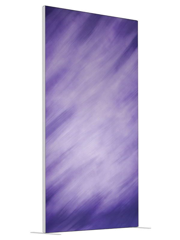 Streaking Purple shown at an angled view, photography backdrop panel for Denny StudioEdge silicone edge frame, 4 ft