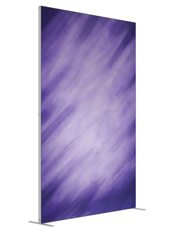 Streaking Purple shown at an angled view, photography backdrop panel for Denny StudioEdge silicone edge frame, 5 ft