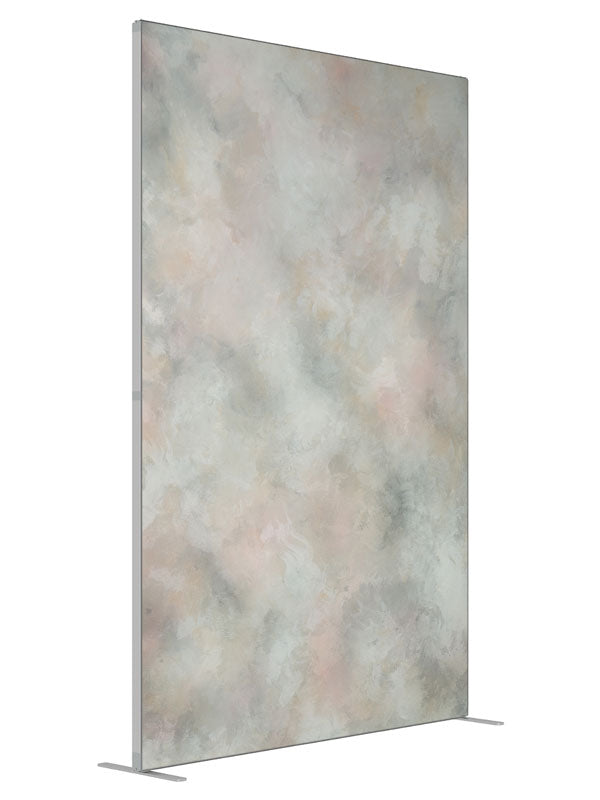Strothard shown at an angled view, photography backdrop panel for Denny StudioEdge silicone edge frame, 5 ft