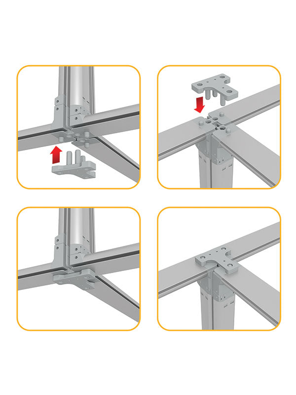 Denny StudioEdge T frame connector installation steps