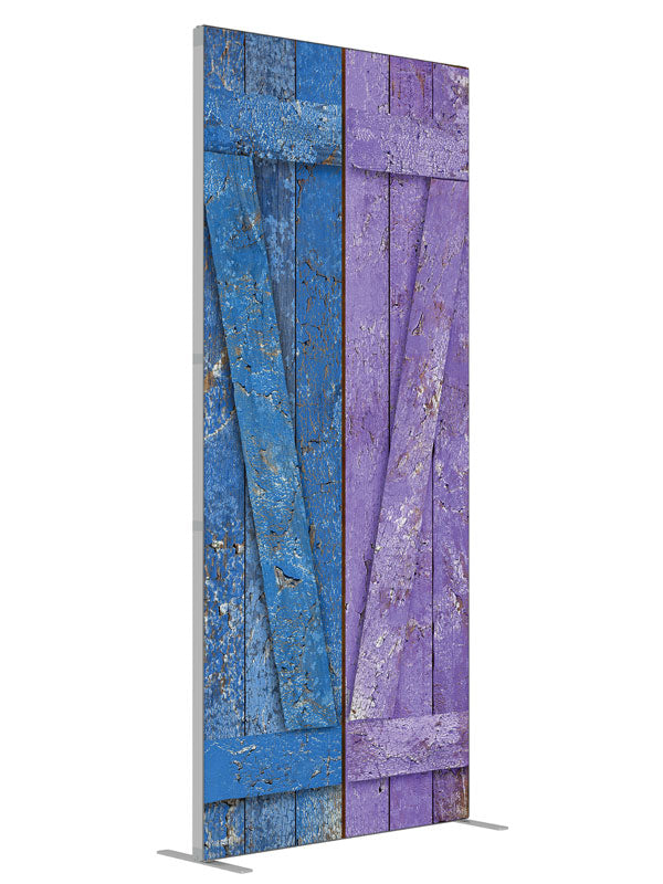 Sultry Shutters shown at an angled view, photography backdrop panel for Denny StudioEdge silicone edge frame, 3 ft