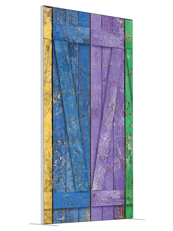 Sultry Shutters shown at an angled view, photography backdrop panel for Denny StudioEdge silicone edge frame, 4 ft