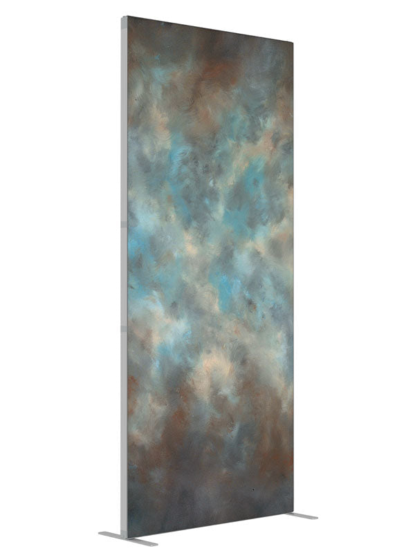 Summer Splash shown at an angled view, photography backdrop panel for Denny StudioEdge silicone edge frame, 3 ft