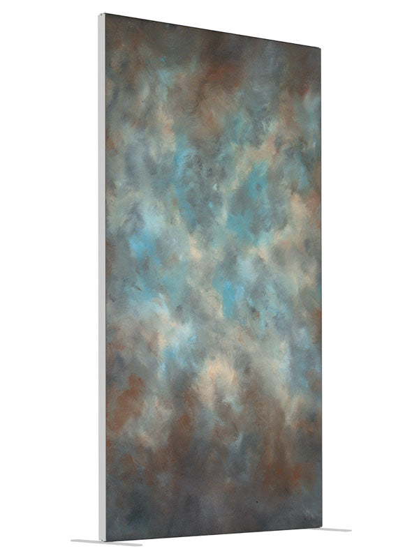 Summer Splash shown at an angled view, photography backdrop panel for Denny StudioEdge silicone edge frame, 4 ft