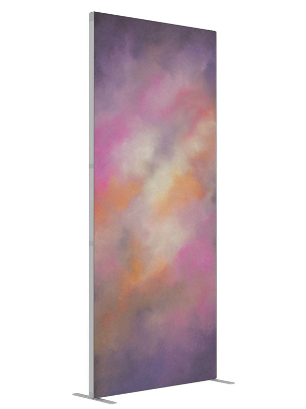 Tangerine Dream shown at an angled view, photography backdrop panel for Denny StudioEdge silicone edge frame, 3 ft