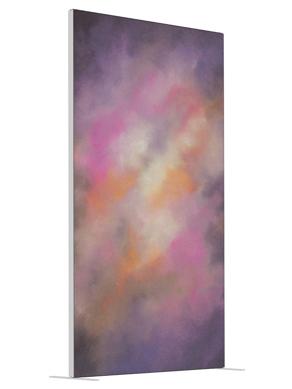 Tangerine Dream shown at an angled view, photography backdrop panel for Denny StudioEdge silicone edge frame, 4 ft