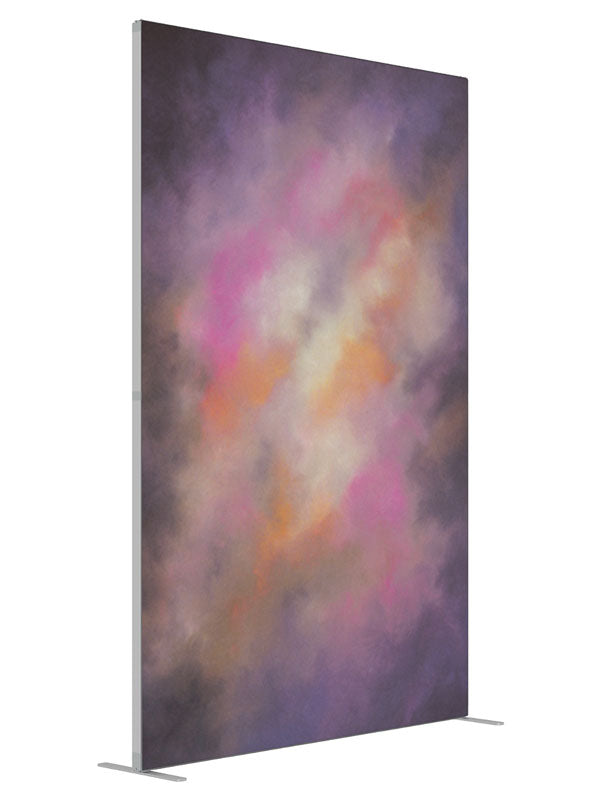 Tangerine Dream shown at an angled view, photography backdrop panel for Denny StudioEdge silicone edge frame, 5 ft