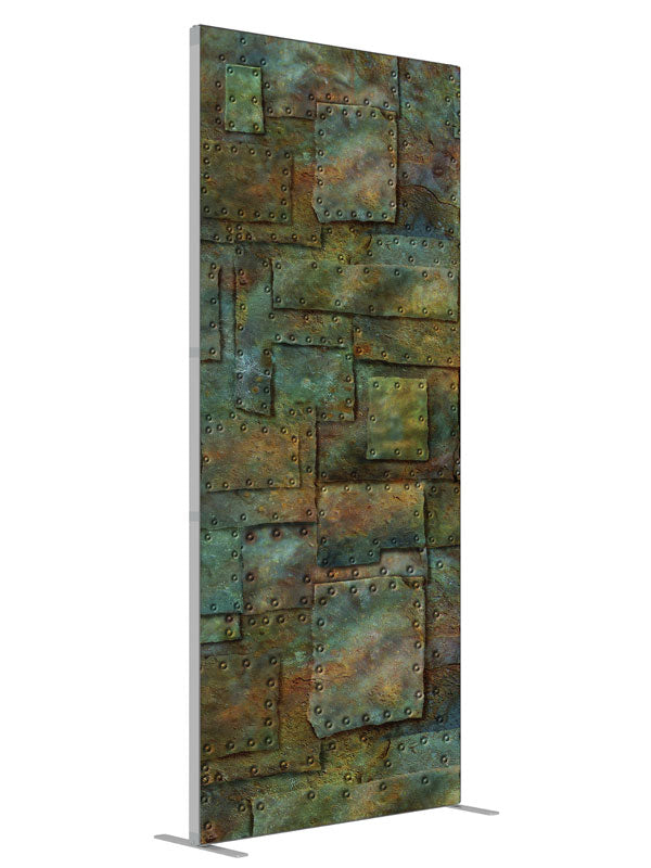 Tarnished Stone Texture shown at an angled view, photography backdrop panel for Denny StudioEdge silicone edge frame, 3 ft