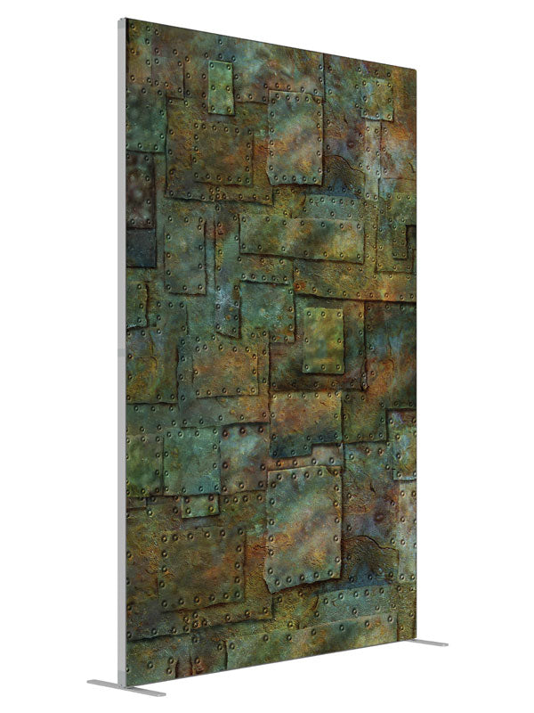 Tarnished Stone Texture shown at an angled view, photography backdrop panel for Denny StudioEdge silicone edge frame, 5 ft