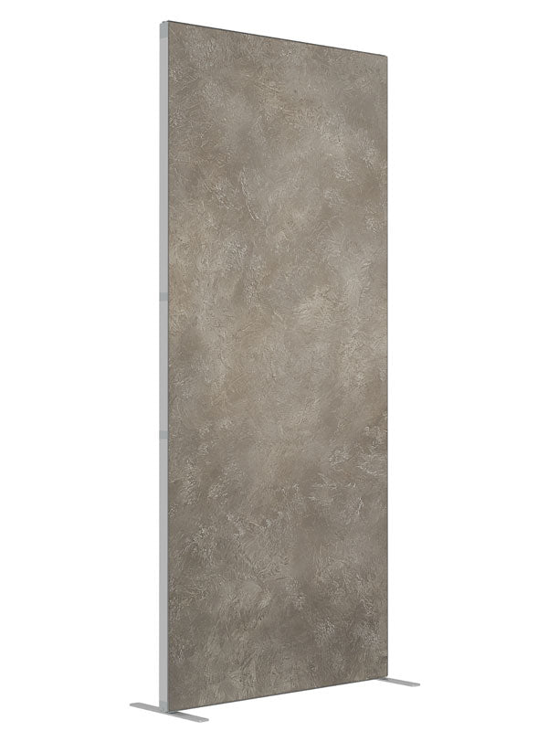 Taupe Grey shown at an angled view, photography backdrop panel for Denny StudioEdge silicone edge frame, 3 ft