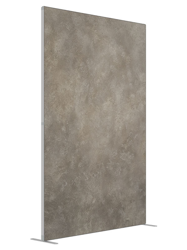 Taupe Grey shown at an angled view, photography backdrop panel for Denny StudioEdge silicone edge frame, 5 ft