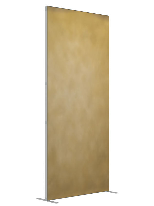 Teak and Pavlova Gold shown at an angled view, photography backdrop panel for Denny StudioEdge silicone edge frame, 3 ft