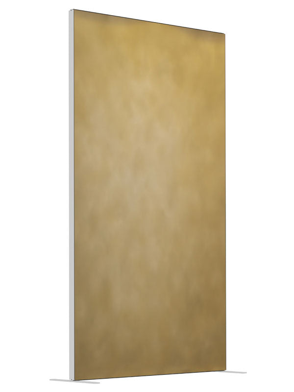 Teak and Pavlova Gold shown at an angled view, photography backdrop panel for Denny StudioEdge silicone edge frame, 4 ft