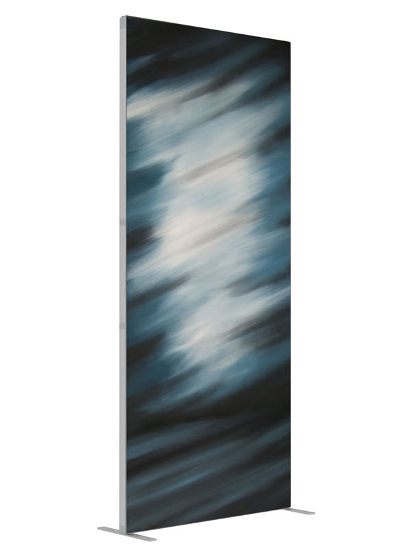 Teal Shadow shown at an angled view, photography backdrop panel for Denny StudioEdge silicone edge frame, 3 ft