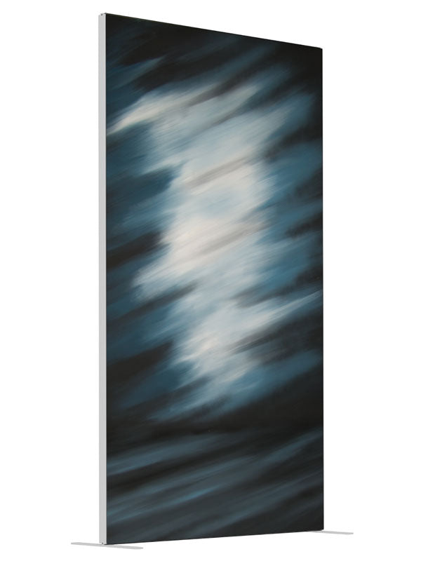 Teal Shadow shown at an angled view, photography backdrop panel for Denny StudioEdge silicone edge frame, 4 ft