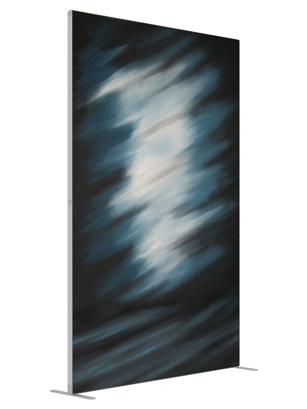 Teal Shadow shown at an angled view, photography backdrop panel for Denny StudioEdge silicone edge frame, 5 ft