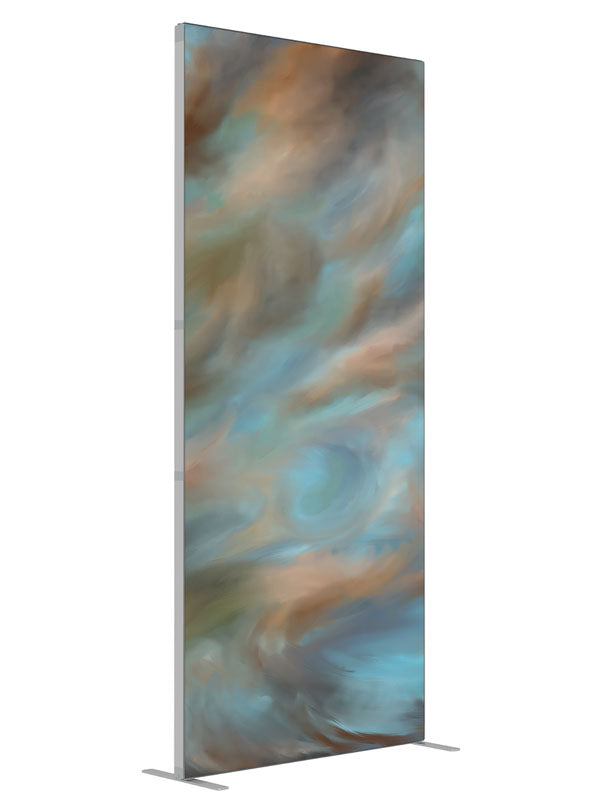 Temporal Shift shown at an angled view, photography backdrop panel for Denny StudioEdge silicone edge frame, 3 ft