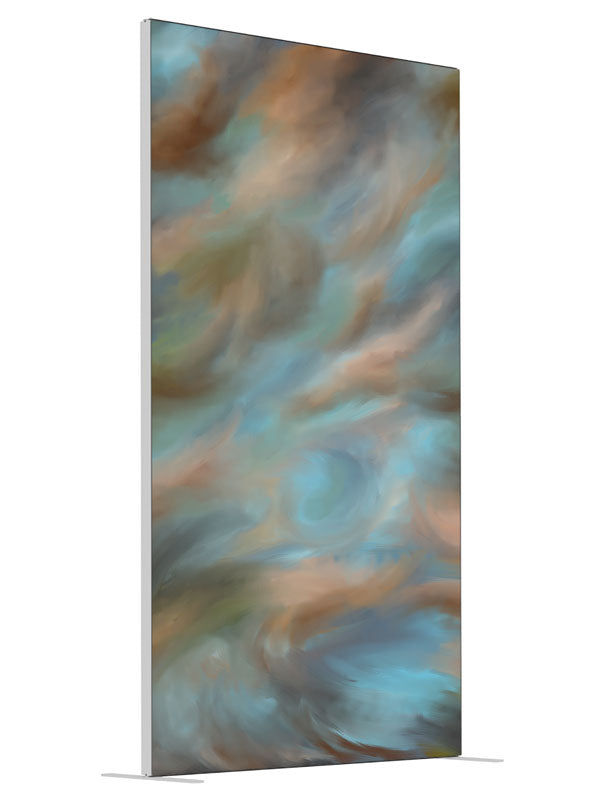 Temporal Shift shown at an angled view, photography backdrop panel for Denny StudioEdge silicone edge frame, 4 ft