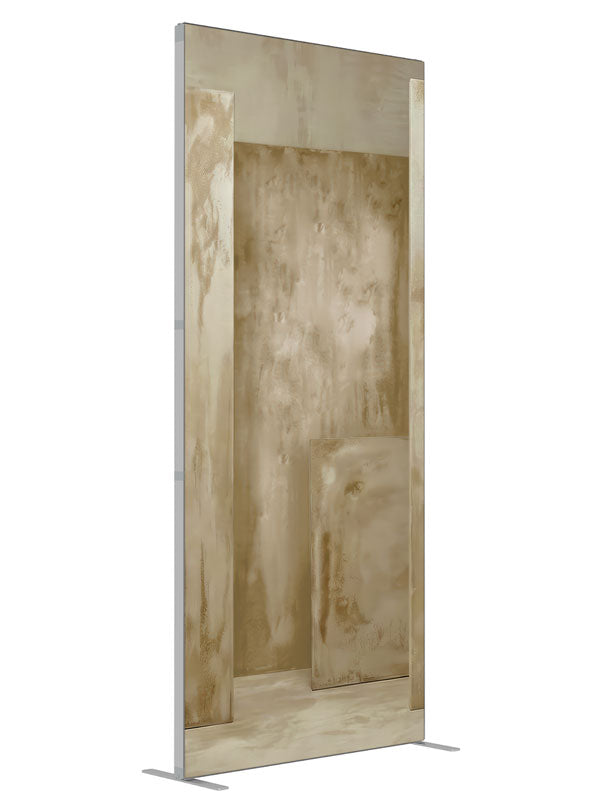 Textured Beige Multi Panel shown at an angled view, photography backdrop panel for Denny StudioEdge silicone edge frame, 3 ft