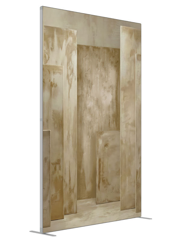 Textured Beige Multi Panel shown at an angled view, photography backdrop panel for Denny StudioEdge silicone edge frame, 5 ft