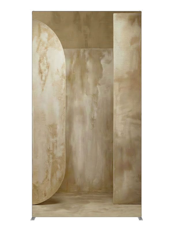 Textured Beige Oval Panel, photography backdrop panel for Denny StudioEdge silicone edge frame, 4 ft