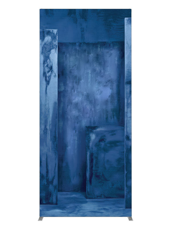 Textured Blue Multi Panel, photography backdrop panel for Denny StudioEdge silicone edge frame, 3 ft