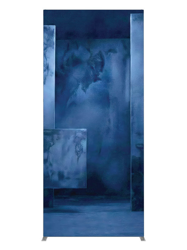Textured Blue Rectangular Panel, photography backdrop panel for Denny StudioEdge silicone edge frame, 3 ft