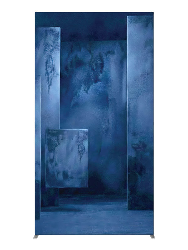 Textured Blue Rectangular Panel, photography backdrop panel for Denny StudioEdge silicone edge frame, 4 ft