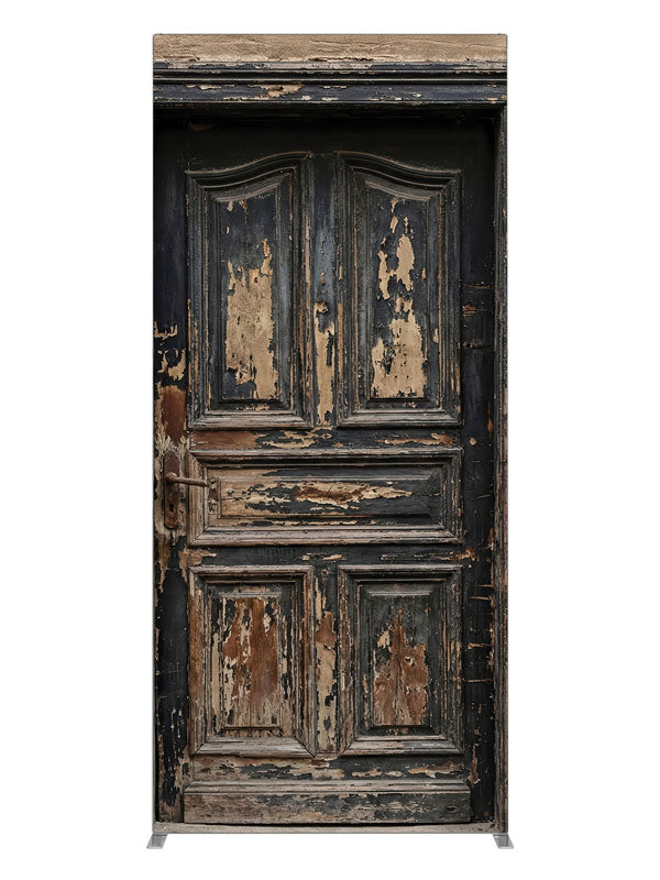 Textured Brick Wall Wooden Door, photography backdrop panel for Denny StudioEdge silicone edge frame, 3 ft