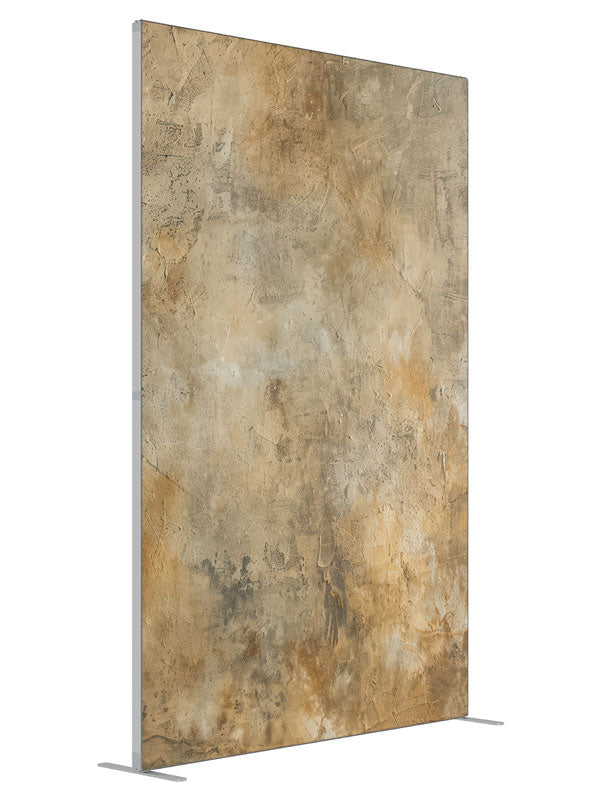 Textured Brown Horizon shown at an angled view, photography backdrop panel for Denny StudioEdge silicone edge frame, 5 ft