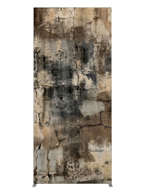 Textured Brown Ivory Black Plaster Wall, photography backdrop panel for Denny StudioEdge silicone edge frame, 3 ft
